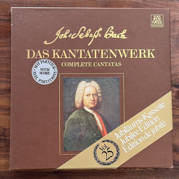 J.S. Bach Das Kantatenwerk Complete Cantatas Vol 25 LP Box Set 1980 Telefunken - Picture 1 of 8